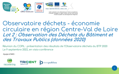 Observatoire des déchets du BTP de la Région Centre Val de Loire